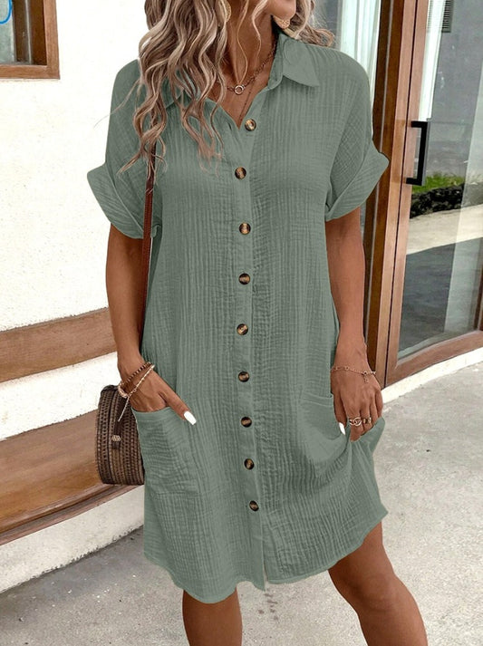 SAVANNAH™ – Cotton Everyday Shirt Dress